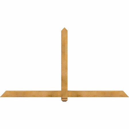 Ekena Millwork Eugene Rough Sawn Timber Gable Bracket, Western Red Cedar, 84"W x 45"H x 4"D x 4"F, 13/12 Pitch GBW084X45X0404EUG00RWR